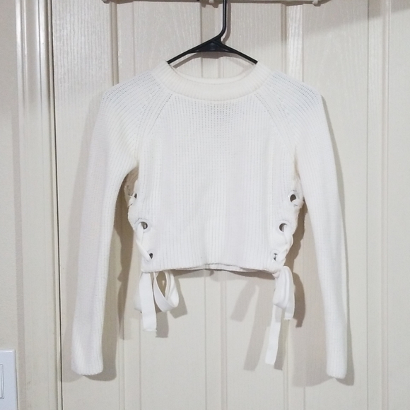 Topshop PETITE Tops - Topshop Cropped knit sweater